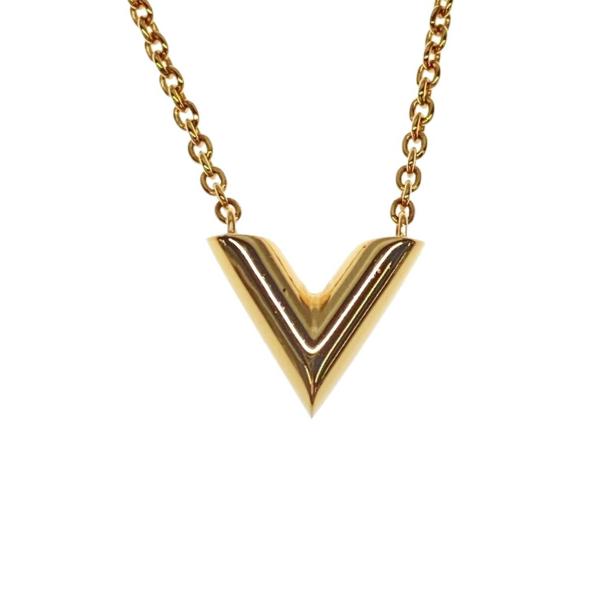 LOUIS VUITTON◇ネックレス・エセンシャルV/--/ゴールド/トップ有