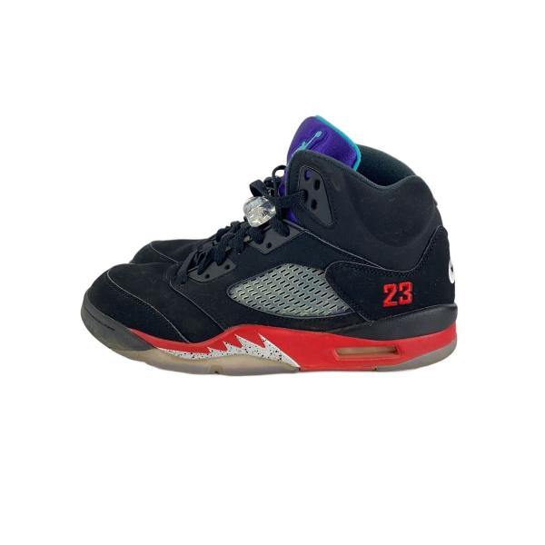 NIKE◇AIR JORDAN 5 RETRO_エアジョーダン レトロ/28cm/BLK : セカンド
