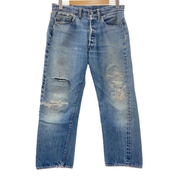 激安Levi's 501 66前期シングル　ビッグE移行期刻印6 Levi's◇BigE〜66前期移行期/501/ステッチ色混在/アウトシーム裏