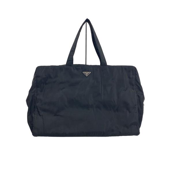 PRADA◇ファスナープル欠損/ボストンバッグ/ナイロン/BLK// : セカンド