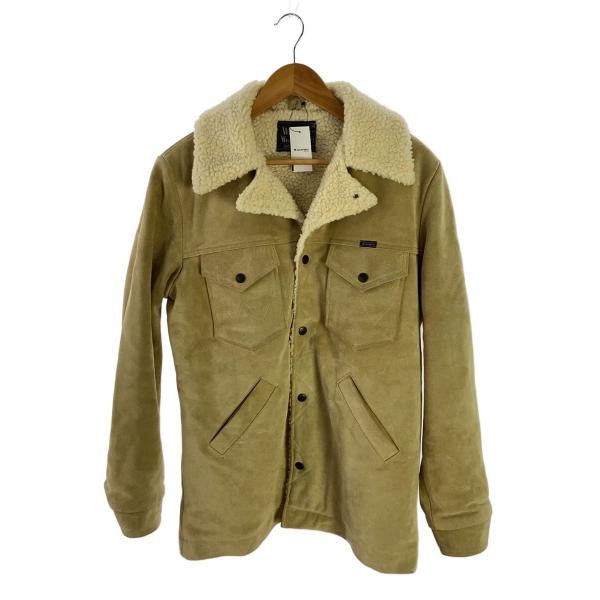 WRANGLER◇×AMERICAN RAG CIE/ランチコート/L/牛革/BEG/無地