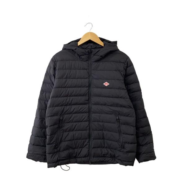 DANTON◇HOODIE LIGHT DOWN JACKET//M/ナイロン/BLK/無地/DT-A0564