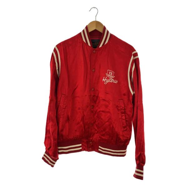 HYSTERIC GLAMOUR◇スタジャン/M/レーヨン/RED/プリント HYSTERIC GLAMOUR◇スタジャン/M/レーヨン/RED/プリント