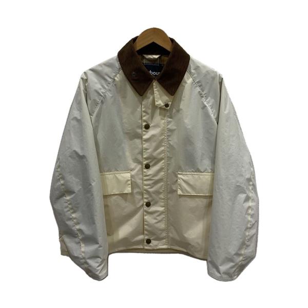 Barbour◇ジャケット/38/ナイロン/WHT/241MCAS124/24SS/BORROWDALE/両