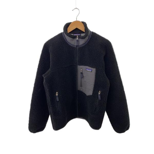 patagonia◇フリースジャケット/S/ポリエステル/BLK/無地/23056FA17