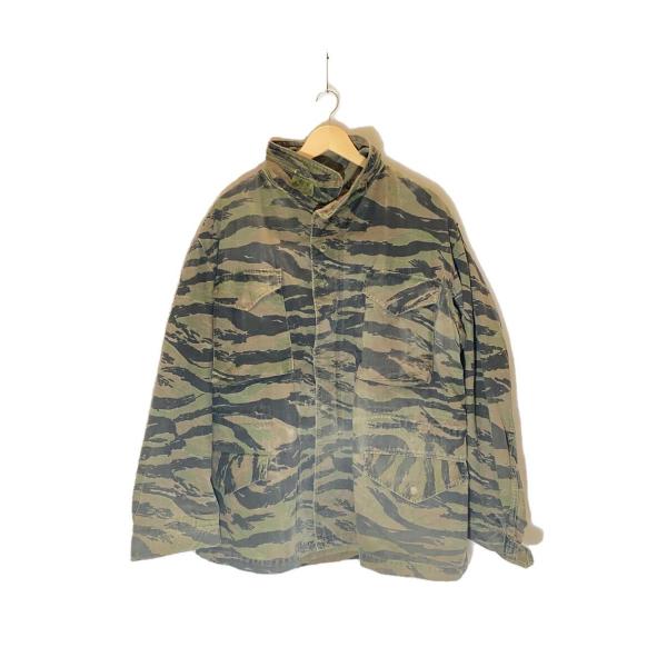 US.ARMY◇ミリタリージャケット/L/コットン/GRN/カモフラ/80s/M-65