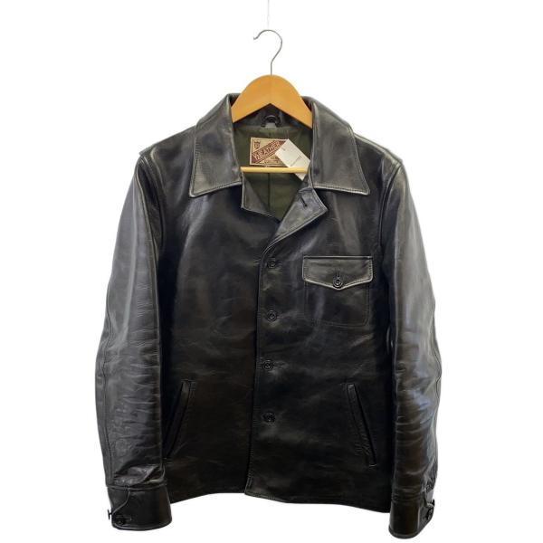 Y'2 LEATHER◇カーコート/レザージャケット・ブルゾン/40/馬革/BLK