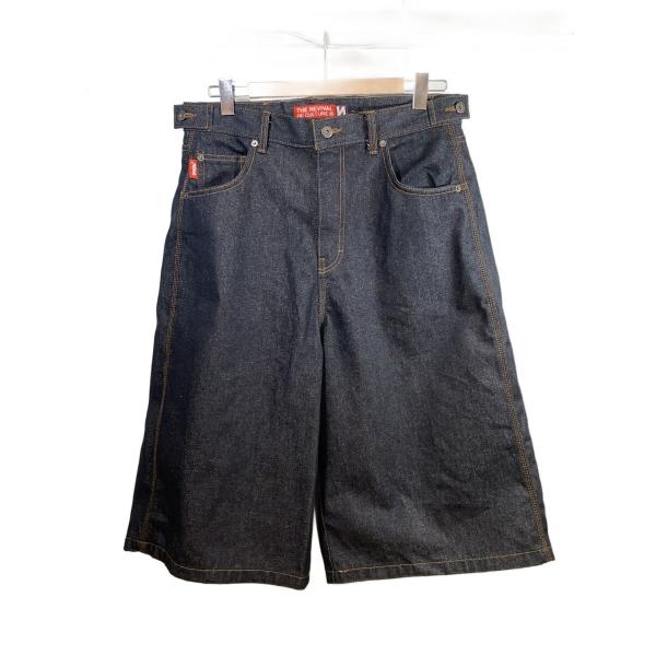 9090◇King Logo Buggy Jorts/XL/デニム/IDG/NN2239// : セカンド