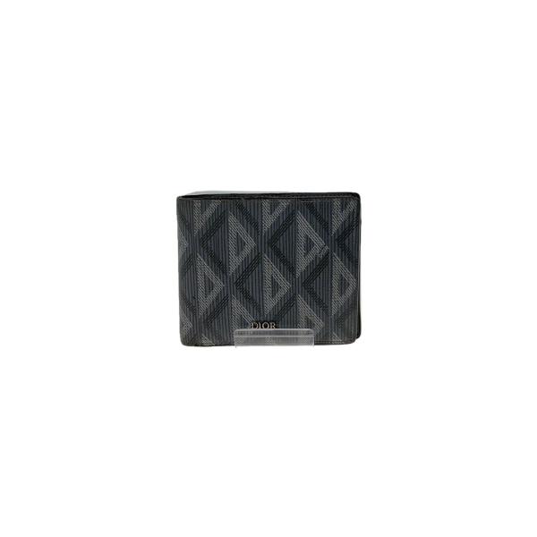 Christian Dior◇2つ折り財布/レザー/GRY/総柄/メンズ/12-BO-1221
