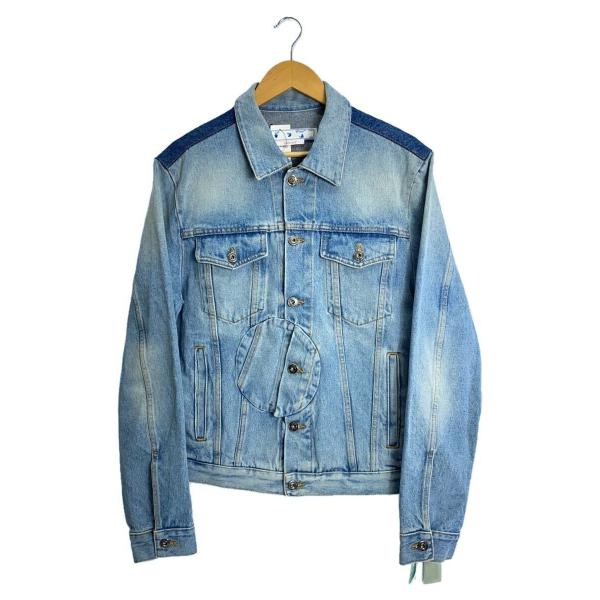 OFF-WHITE◇TWIST DENIM JACKET/Gジャン/M/コットン/インディゴ