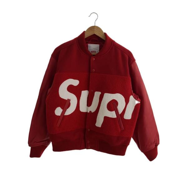 Supreme◇24ss/BIG Logo Chenille Varsity Jacket/スタジャン/S/ウール
