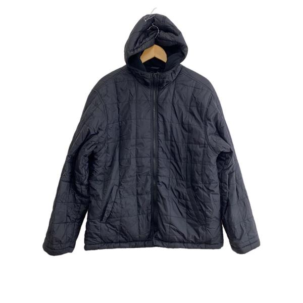 STUSSY◇90s/紺タグ/ダウンジャケット/M/ポリエステル/BLK/無地