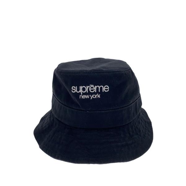 supreme ブラック バケットハット S/M Supreme◇バケットハット/S/コットン/BLK/メンズ : セカンドストリート