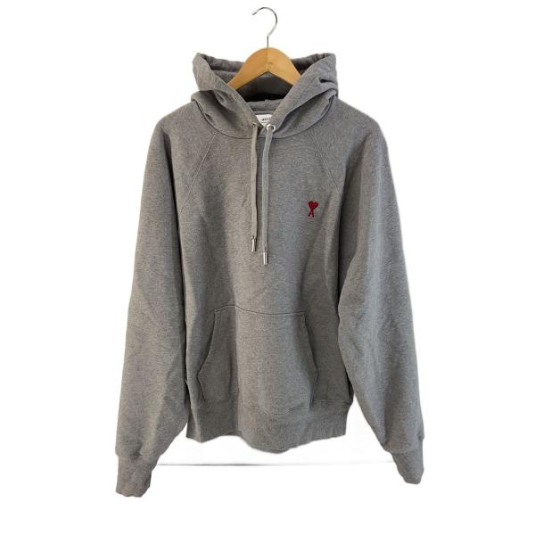 AMI PARIS◇パーカー/XL/コットン/GRY/無地/bfusw205 : セカンド