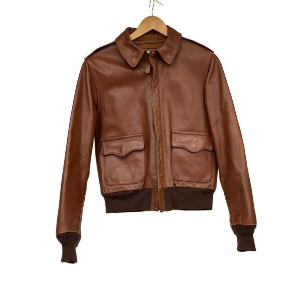 THE REAL McCOY'S◇A-2/レザージャケット・ブルゾン/38/レザー/BRW/30