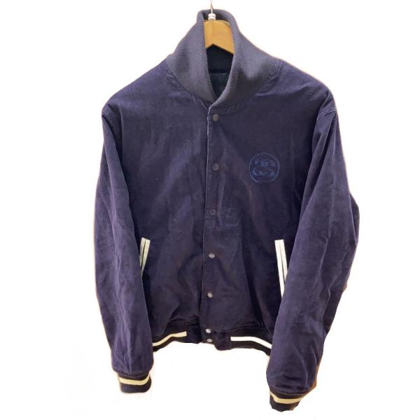STUSSY◇スタジャン/M/コットン/NVY/109kv : セカンドストリートYahoo