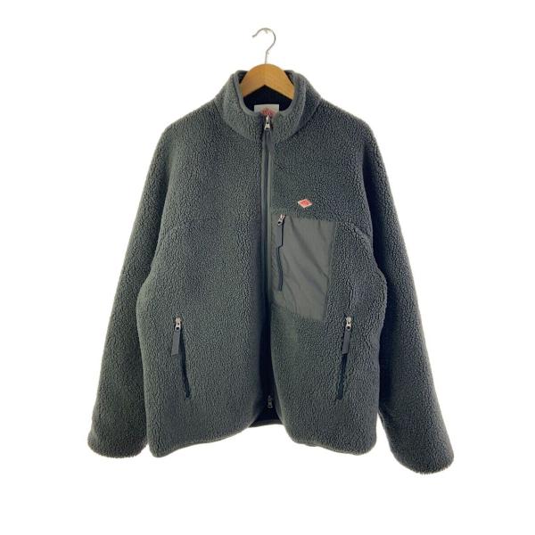 DANTON / フリースジャケット/L/ポリエステル/GRY/無地/TI22-113-02 DANTON◇フリースジャケット/L/ポリエステル/GRY/無地/TI22-113-02