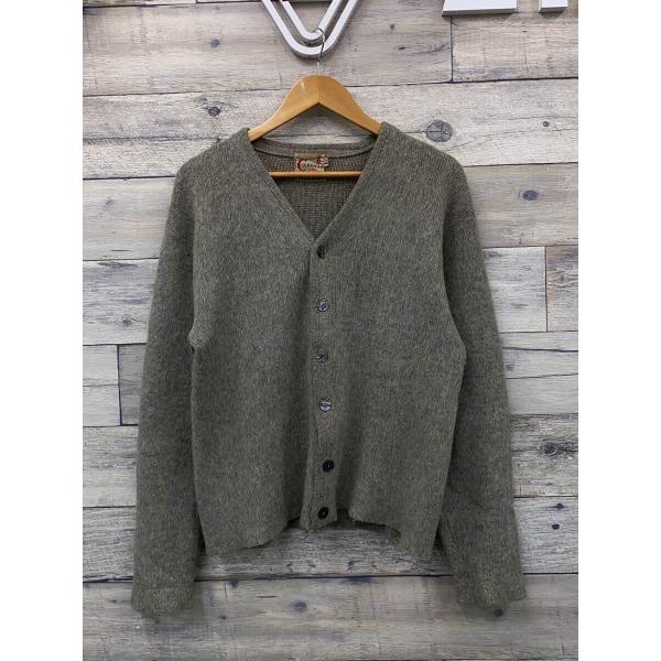 CARLYLE/60S/モヘアカーディガン/カーディガン(厚手)/L/ウール/GRY