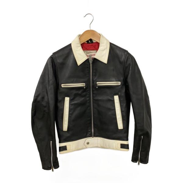 666 Leather Wear◇Mywayman/イングランド製/シングルライダース