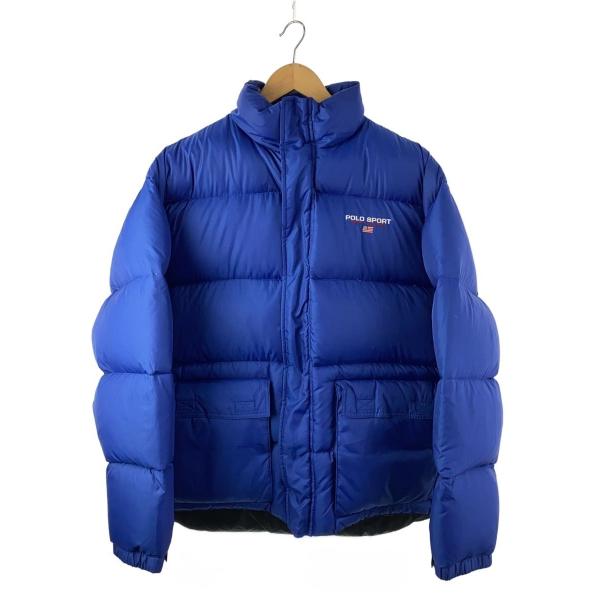 POLO SPORT◇ダウンジャケット/M/ポリエステル/ブルー : セカンド