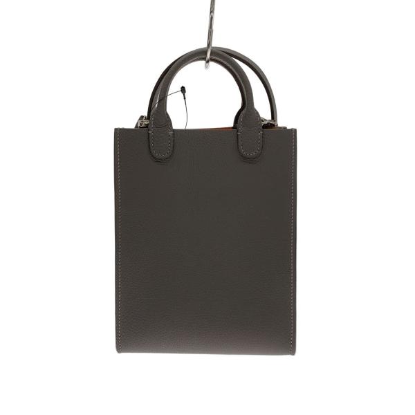 MAISON TAKUYA◆Container Shoulder(XS)/ショルダーバッグ/レザー/グレー/2way//