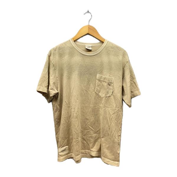 WTAPS◇BLANK PIGMENT TEE/ピグメント/Tシャツ/X01/コットン/201ATDT
