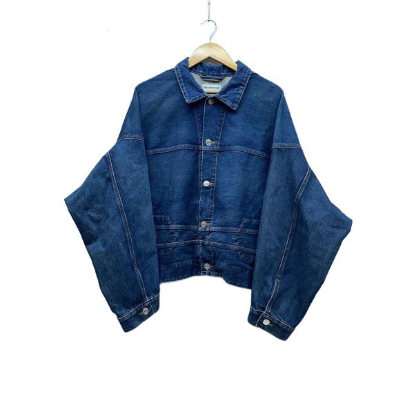 バレンシアガ　オーバーサイズ パデッドデニムジャケット 22AW 国内正規 BALENCIAGA 23SS Oversized Cut-up Denim Jacket 697779
