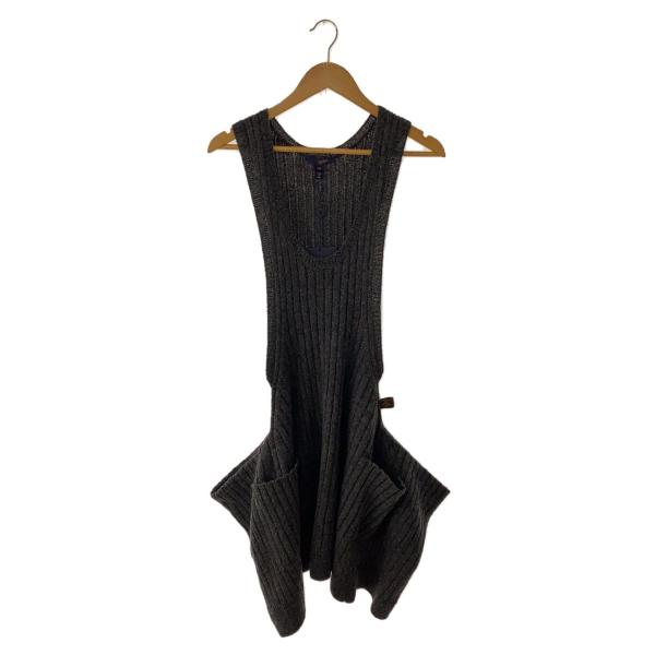 LOUIS VUITTON◇22AW/ノースリーブワンピース/XXS/ウール/GRY/RW222B