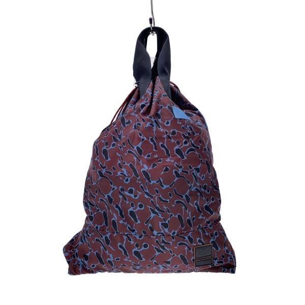 MARNI バッグ MARNI◇バッグ/ナイロン/BRD/ナップサック/総柄/×PORTER : セカンド