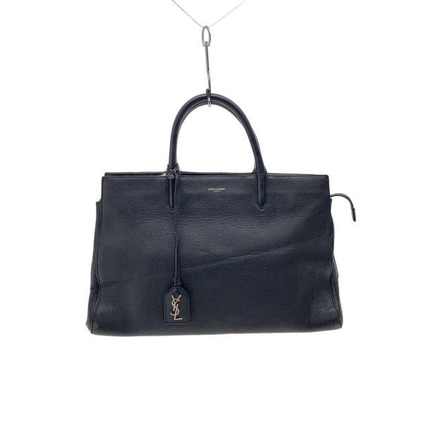 SAINT LAURENT◇カバリヴゴーシュ/ハンドバッグ/394457/レザー/BLK/黒