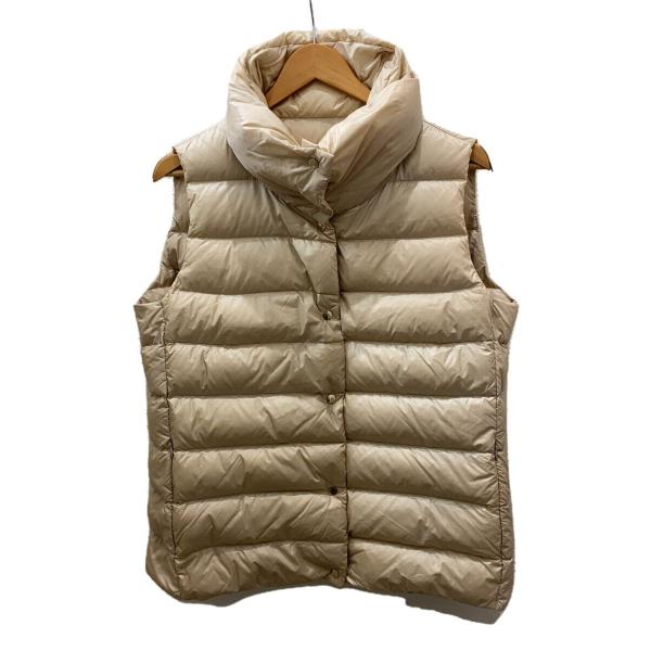 ダウンベスト★GALENE★サイズ1★美品★国内正規 MONCLER◇PORTES GILET/ダウンベスト/3/ナイロン/BEG/A20934834644