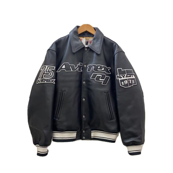 AVIREX◇90s GOALERS VARSITY JACKET//レザージャケット・ブルゾン/M