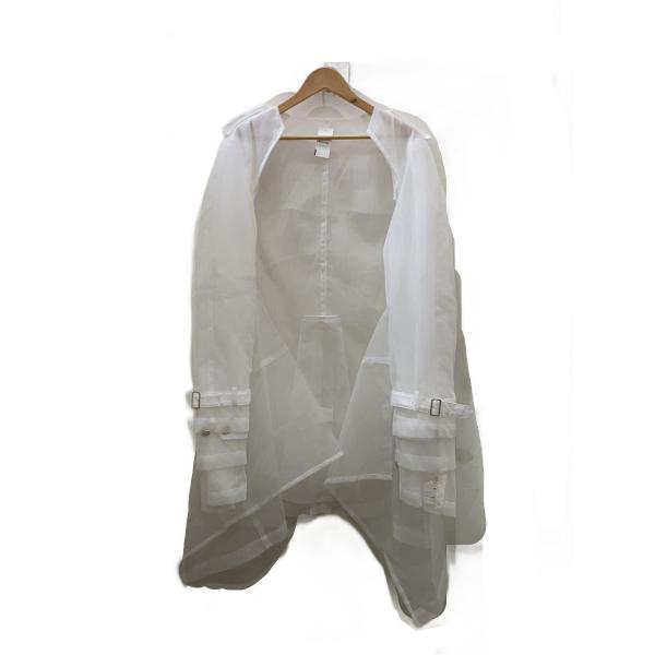 COMME des GARCONS HOMME PLUS◇25SS/コート/M/ナイロン/WHT/PO-J059