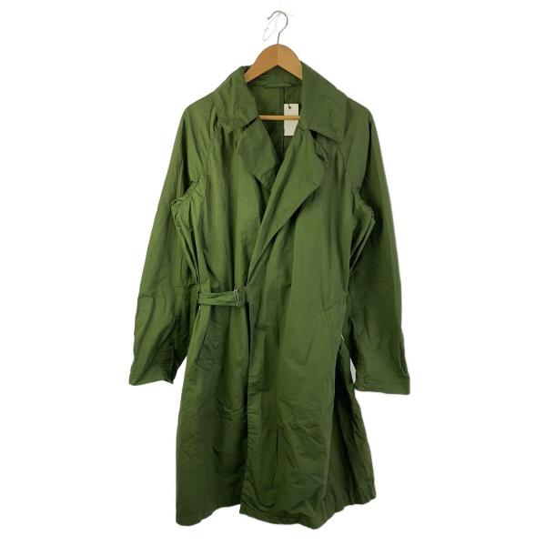 COMOLI◇タイプライタータイロッケンコート/2/ポリエステル/GRN/15S