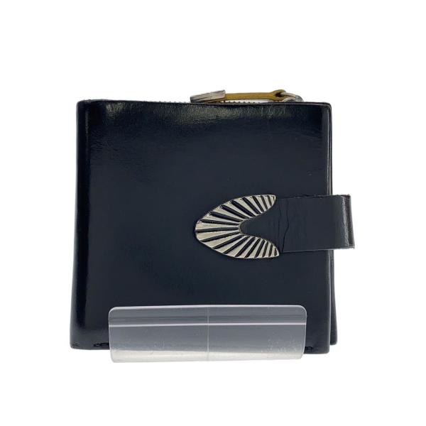 TOGA PULLA◇ショルダーストラップ欠品・状態考慮/2つ折り財布/レザー