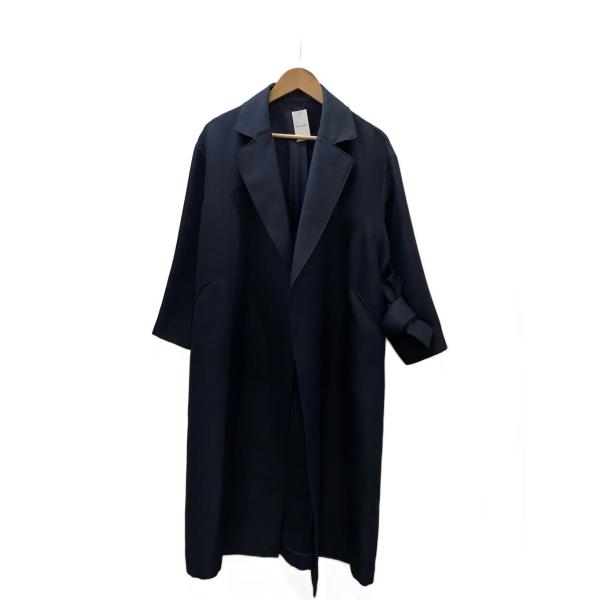 Noble トリプルクロスラフチェスターコート　ネイビー　36サイズ NOBLE◇トリプルクロスラフチェスターコート/36/ポリエステル/NVY/22