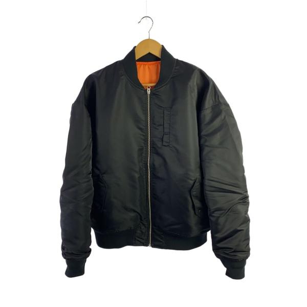 RVCA◇MA-1/フライトジャケット/M/ナイロン/BLK/無地/BB042766