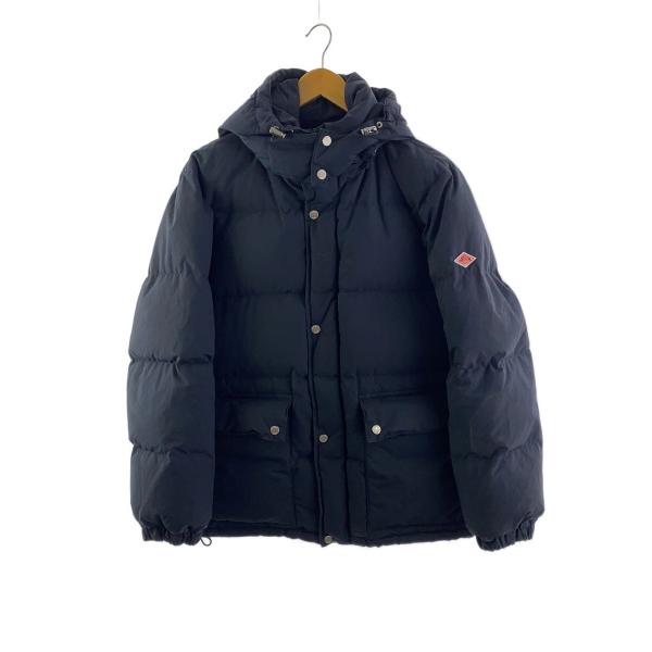 DANTON◇white gooose/内側シミ/ダウンジャケット/42/ネイビー/無地