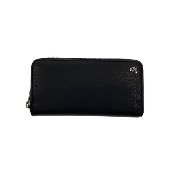 【未使用】ダンヒル ブラックレザー 長財布 dunhill◇長財布/レザー/BLK/メンズ// : セカンドストリートYahoo!店