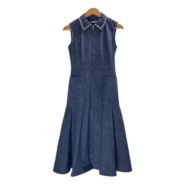 FOXEY NEWYORK◇Dress ”Mylene”/ミレーヌ/3WAY/替え襟/デニム FOXEY NEWYORK◇Dress ”Mylene”/ミレーヌ/3WAY/替え襟/デニム
