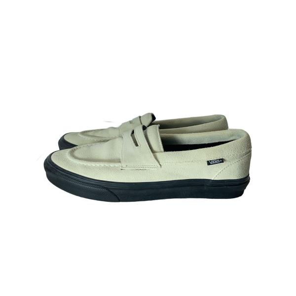 VANS◇27.5cm/WHT/スウェード/V196CF/LOAFER/ローファースニーカー