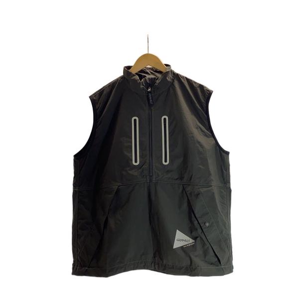 GRAMICCI◇×and wander/BRUSHED NYLON VEST/ナイロンベスト/L/KHK/GUJ5