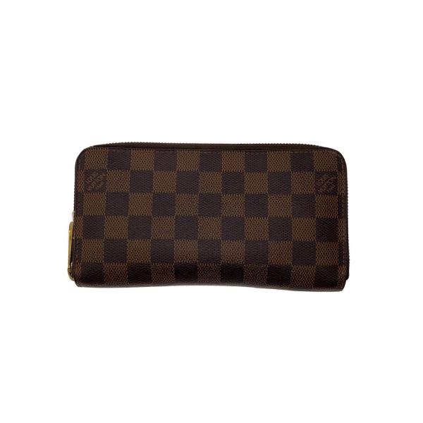 LOUIS VUITTON◇ジッピー・ウォレット_ダミエ・エベヌ/N60015/長財布