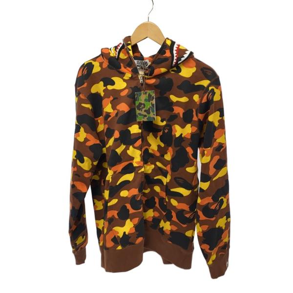 A BATHING APE◇ジップパーカー/L/コットン/BRW/001ZPL801007M