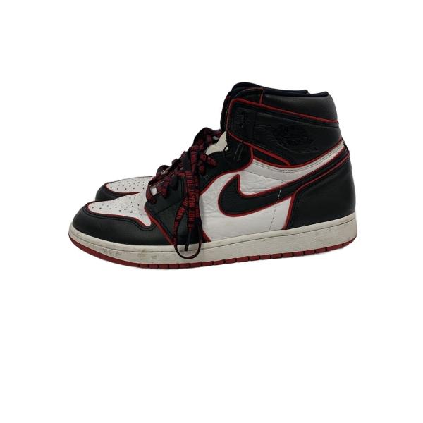NIKE◆AIR JORDAN 1 RETRO HIGH OG/エアジョーダン1レトロハイ/ブラック/555088-062///