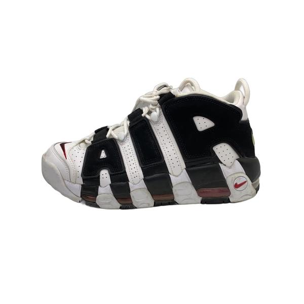 NIKE◆NIKE AIR MORE UPTEMPO/WHT/RED/BLK/26cm/414962-105//