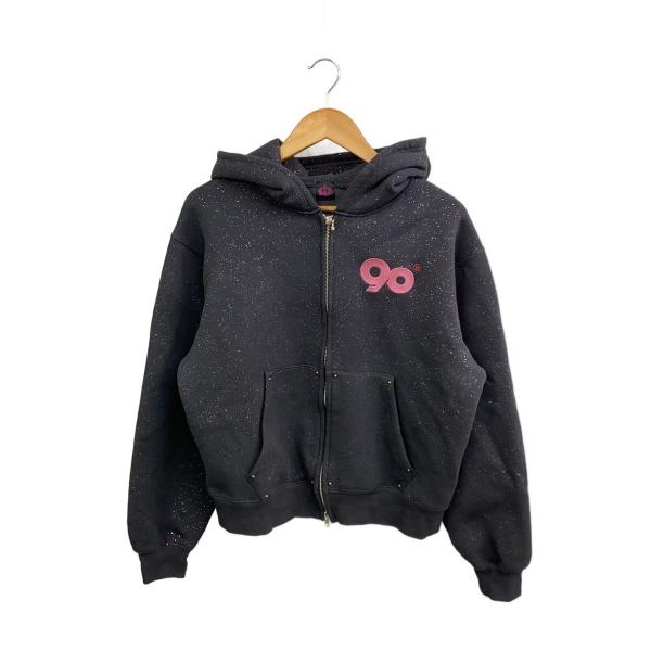 9090◇ジップパーカー/L/コットン/BLK/NN1897 : セカンドストリート