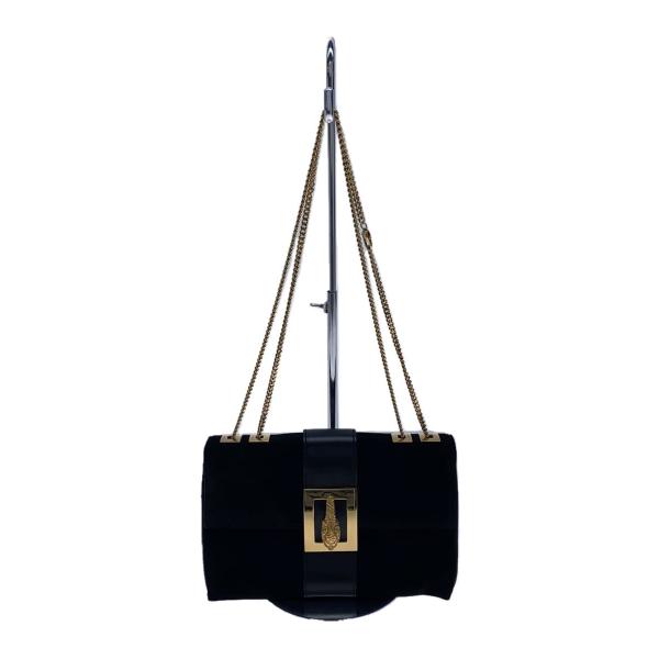 GUCCI◇グッチ/タイガーヘッドチェーン ショルダーバッグ/スウェード