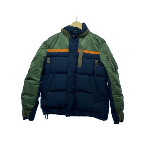 Sacai アウター sacai◇ダウンジャケット/1/ポリエステル/マルチカラー/19-02111M