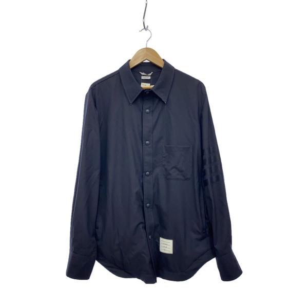 THOM BROWNE. NEW YORK ジャケット THOM BROWNE. NEW YORK◇シャツジャケット/2/ウール/ネイビー